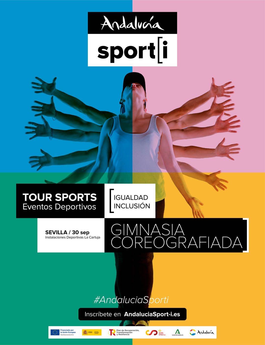 Cartel Gimnasia coreografiada y talleres